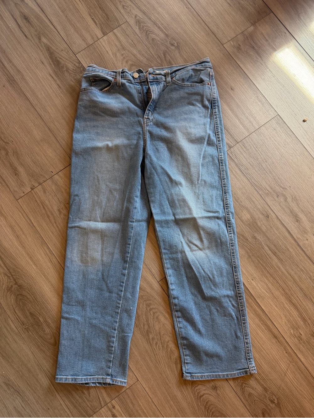 Levi's Vintage High Rise Straight Blue Jeans